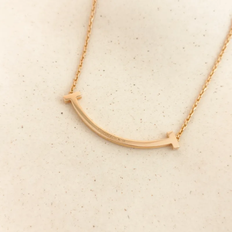 Tiffany&Co. Necklace TC ollection Smile Necklace Yellow Gold 18KY ellow Gold Diamond One Size 46cm — cover view 3 of 8