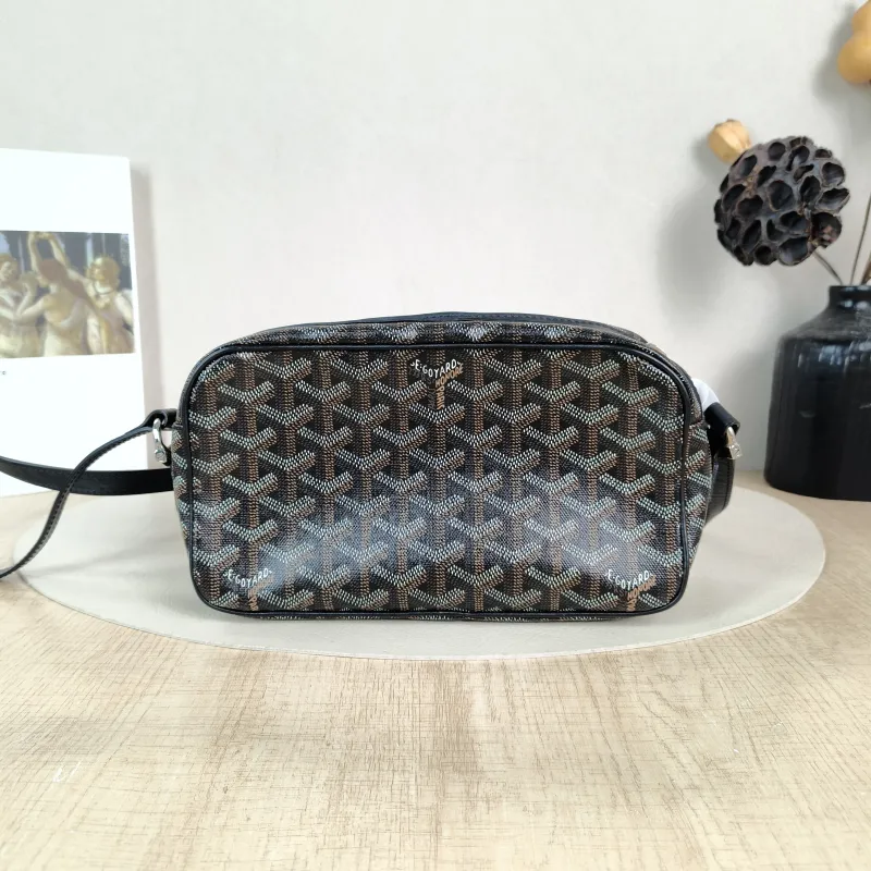 GOYARD Crossbody Bag Black PVC Small 22 × 6.5 × 13 cm — cover view 3 of 5