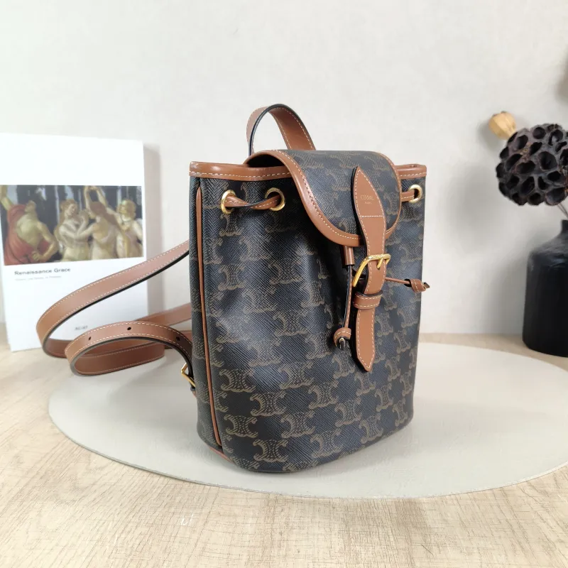 CELINE Backpack FOLCO Backpack Monogram PVC Mini 17 × 10 × 20 cm — cover view 3 of 5