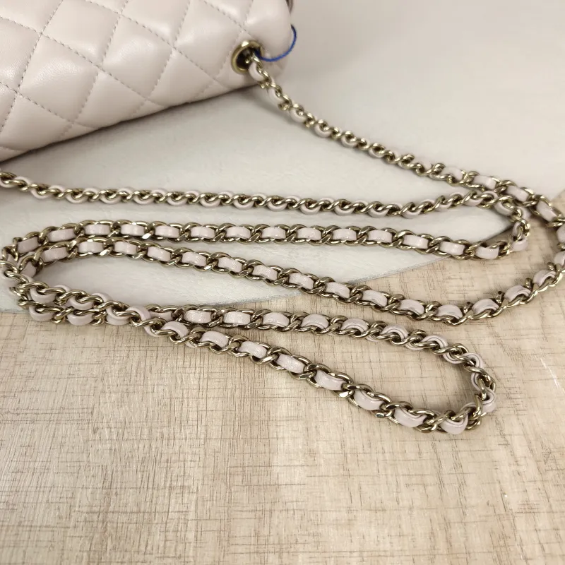 Chanel Crossbody Bag Classic Flap Large Mini CF Mini Collection Crossbody Bag Pink Lambskinmini18 × 5 × 12 cm — detail view 13 of 13