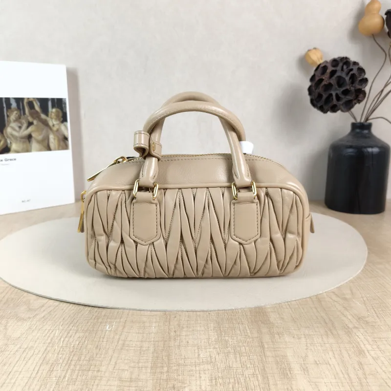 Miumiu Top Handle Bag Arcadie MatelasséCollection Edition Beige Lambskin Medium22 × 7.5 × 10.5 cm — cover view 2 of 6