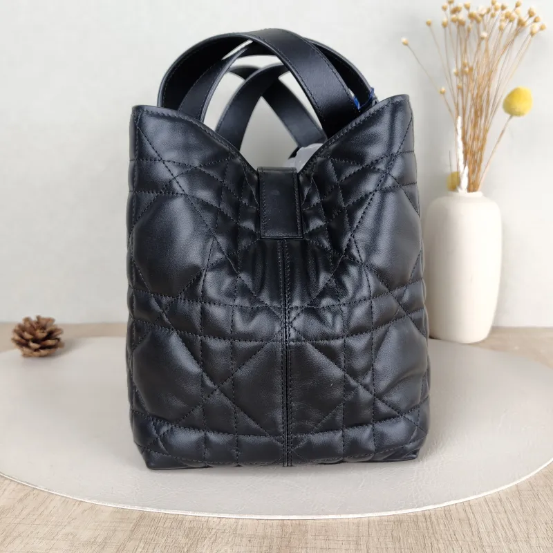 DIOR Top Handle Bag TOUJOURS Black Calfskin Medium28.5 × 17 × 21.5 cm — detail view 6 of 13