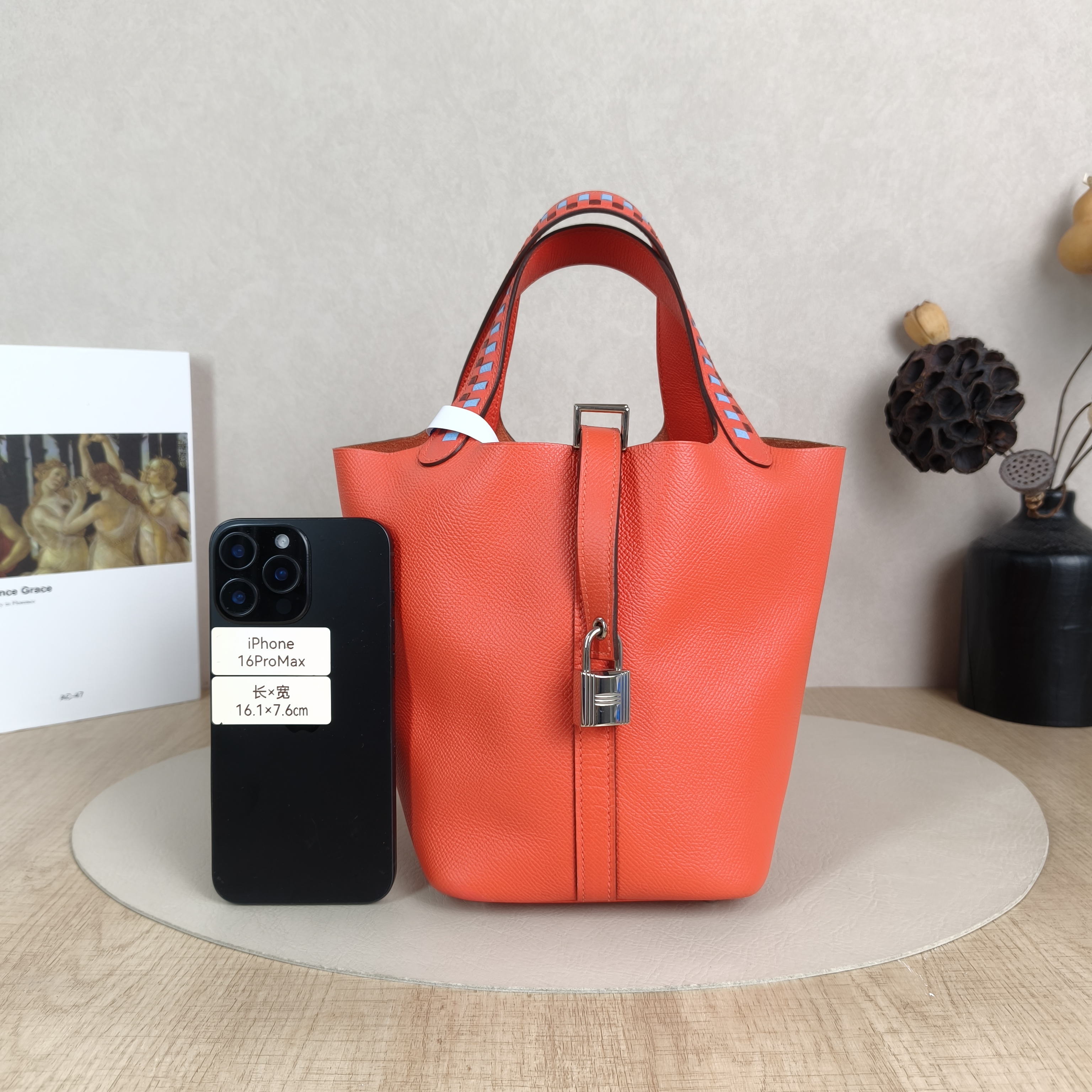 Hermès Top Handle Bag Picotin Lock 18 18S3 Red Epsom Embossed Calfskin18 × 13 × 18 cm — cover view 5 of 5