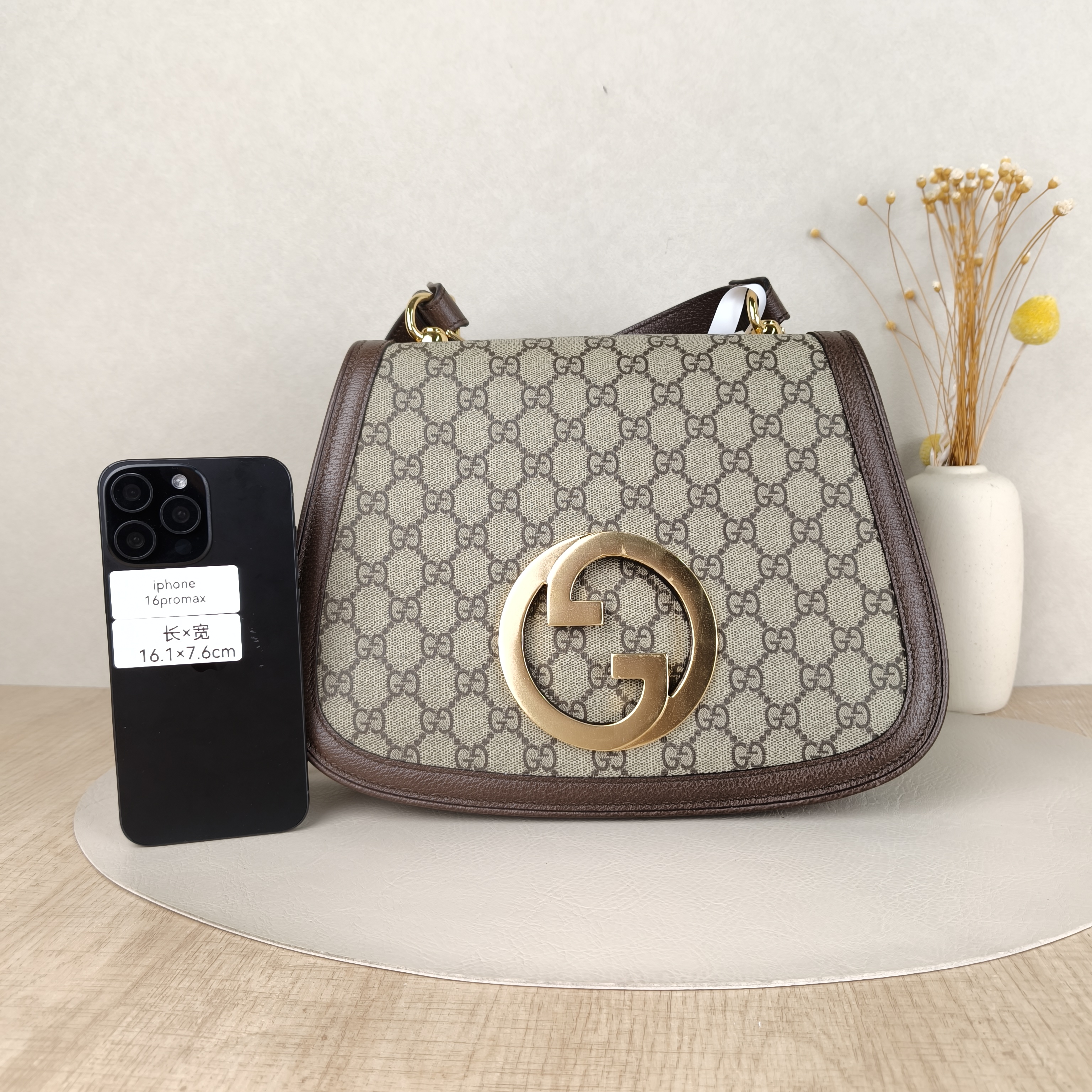 GUCCI Shoulder Bag Blondie Top Handle Bag Monogram PVC Medium29 × 7 × 22 cm — cover view 5 of 5