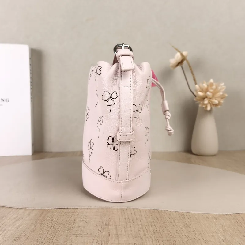 DIOR Shoulder Bag Bucket Bag Pink Calfskin One Size15 × 10 × 7.5 cm — detail view 13 of 13