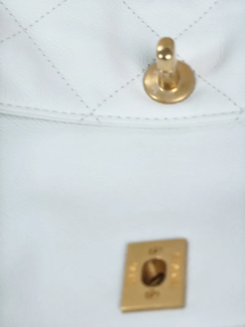 Chanel Shoulder Bag supple twins White Grained Calfskin Small24.5 × 5 × 19 cm — detail view 4 of 15