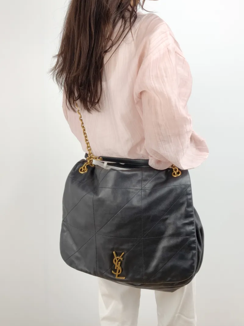 SAINT LAURENT Crossbody Bag Jamie 4.3 Chain Bag Black SL ambskin Large 43 × 9 × 29 cm — on-model view 1 of 2