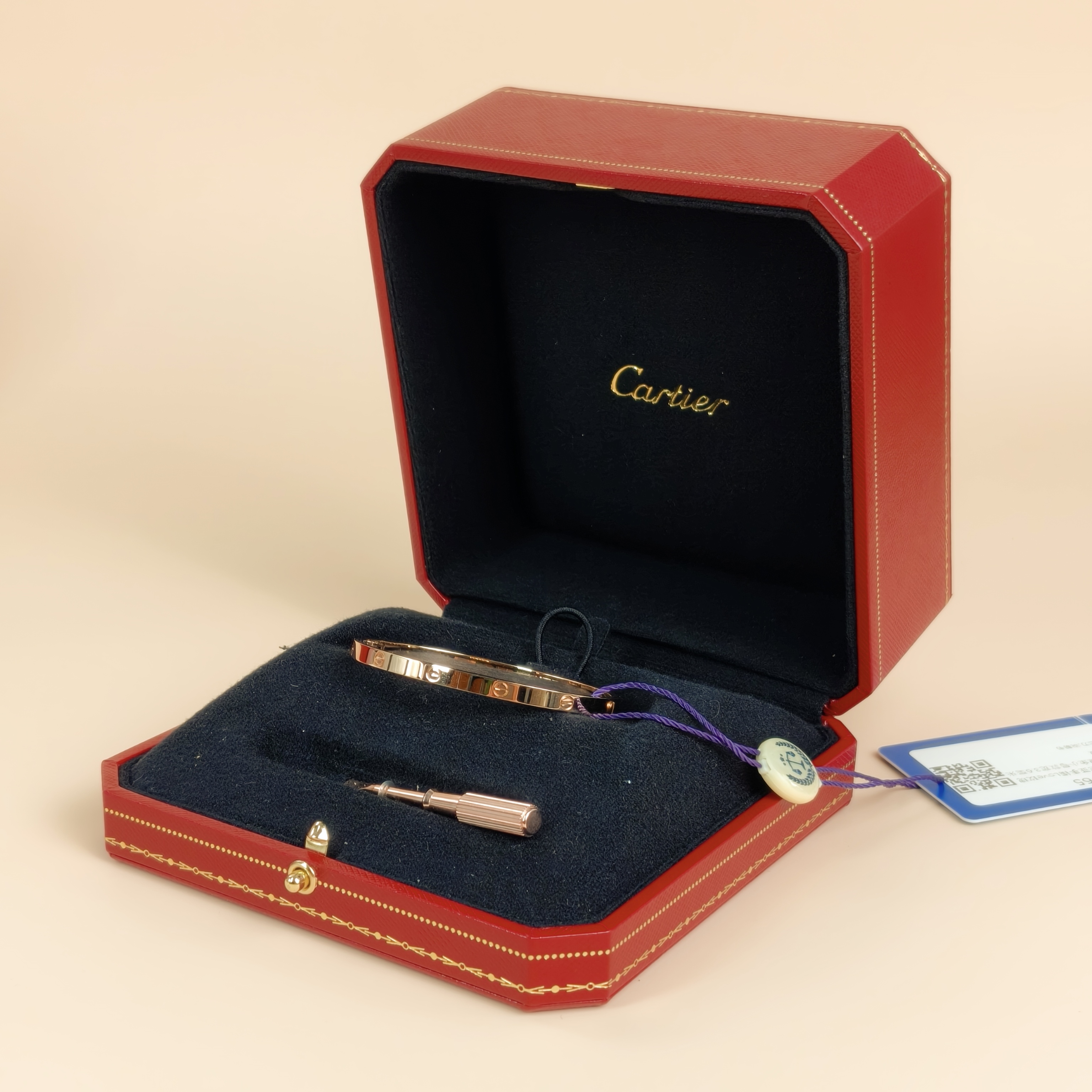 CARTIER Bangle Love Rose Gold 18KR ose Gold Small Edition 3.6 16 — cover view 3 of 7