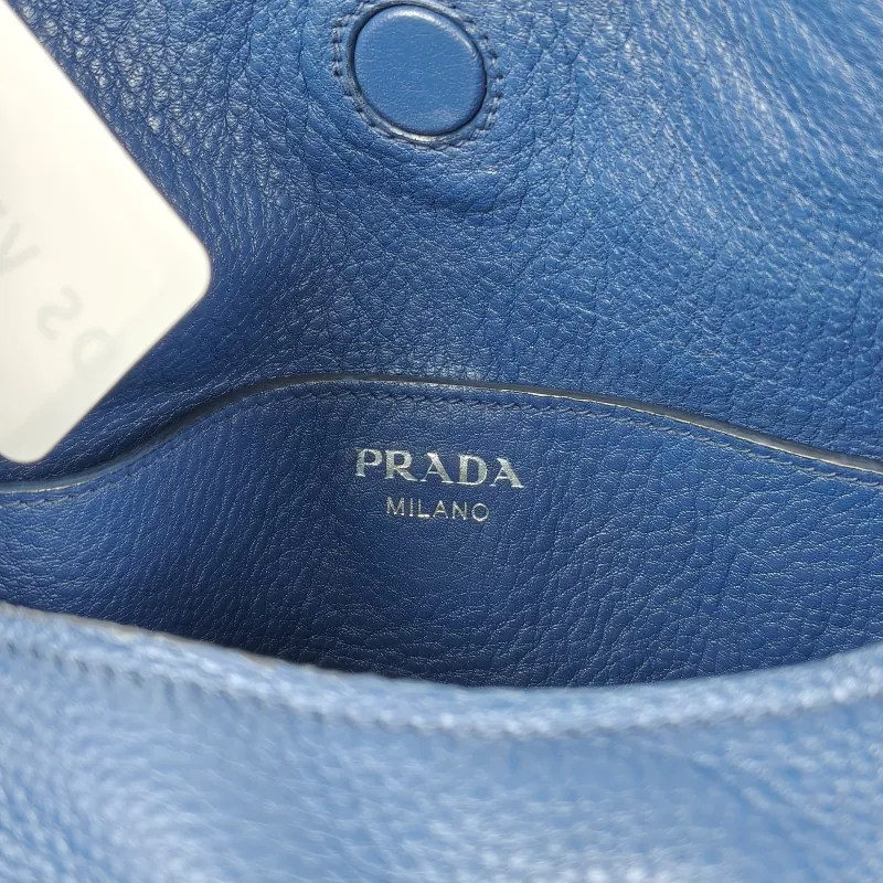 PRADA Shoulder Bag Hobo Vintage Shoulder Bag Navy Calfskin One Size35 × 9 × 36 cm — detail view 4 of 9