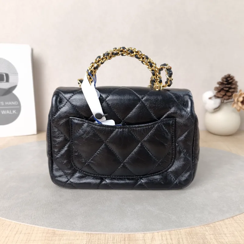 Chanel Crossbody Bag Black Lambskinmini19 × 8.5 × 14 cm — cover view 5 of 5