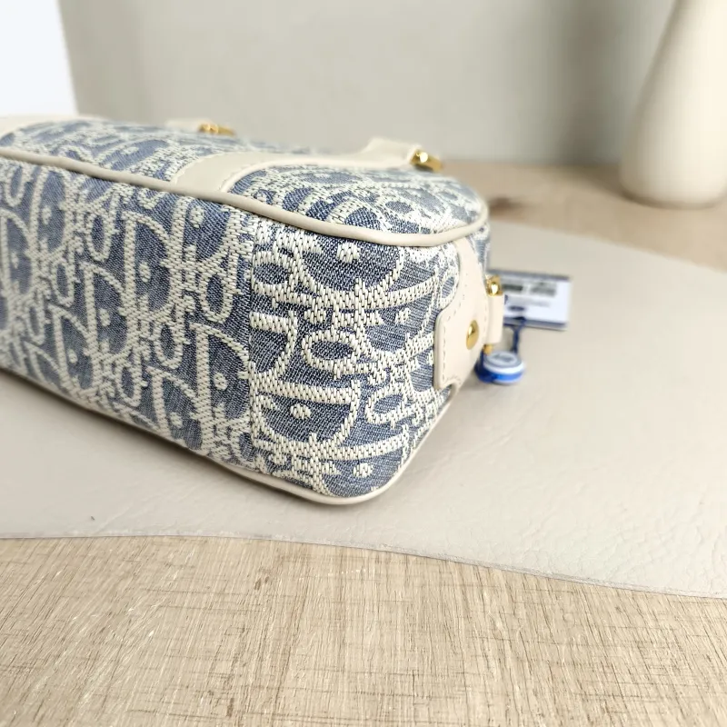 DIOR Top Handle Bag D-Vibe East-West Bowling Bag Blue mini20.5 × 7 × 12 cm — detail view 2 of 11