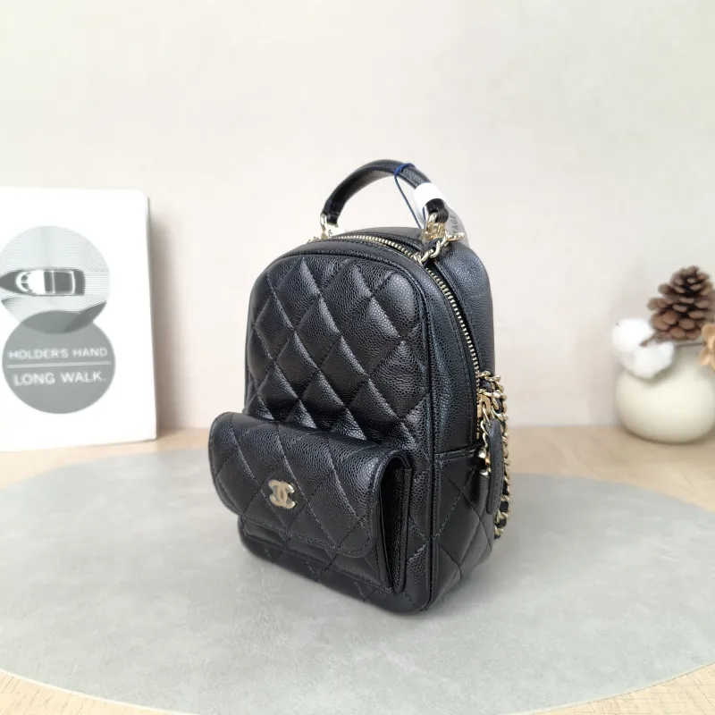 Chanel Backpack mini Backpack Collection Black Calfskin One Size13 × 9 × 18 cm — cover view 3 of 5