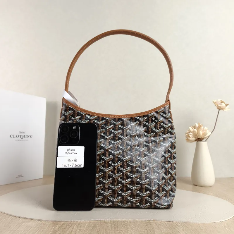 GOYARD Shoulder Bag Brown PVC Mini 29 × 11 × 18.5 cm — cover view 3 of 6