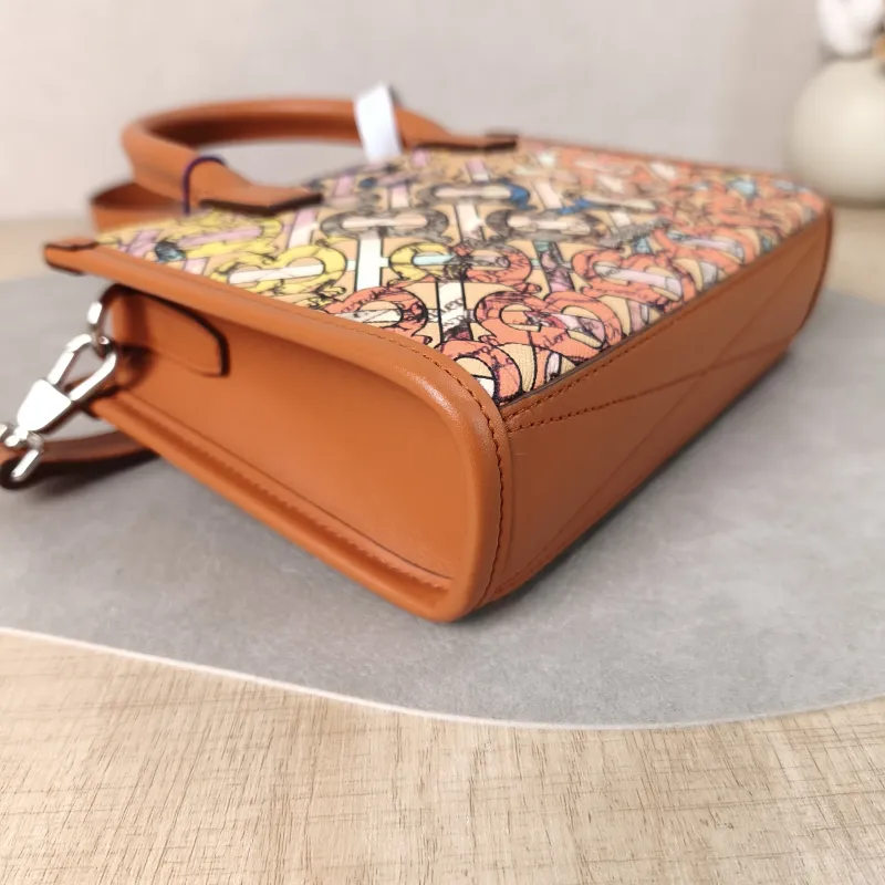 BURBERRY Top Handle Bag Tote Bag PVC One Size 19 × 5.5 × 13.5 cm — detail view 7 of 9