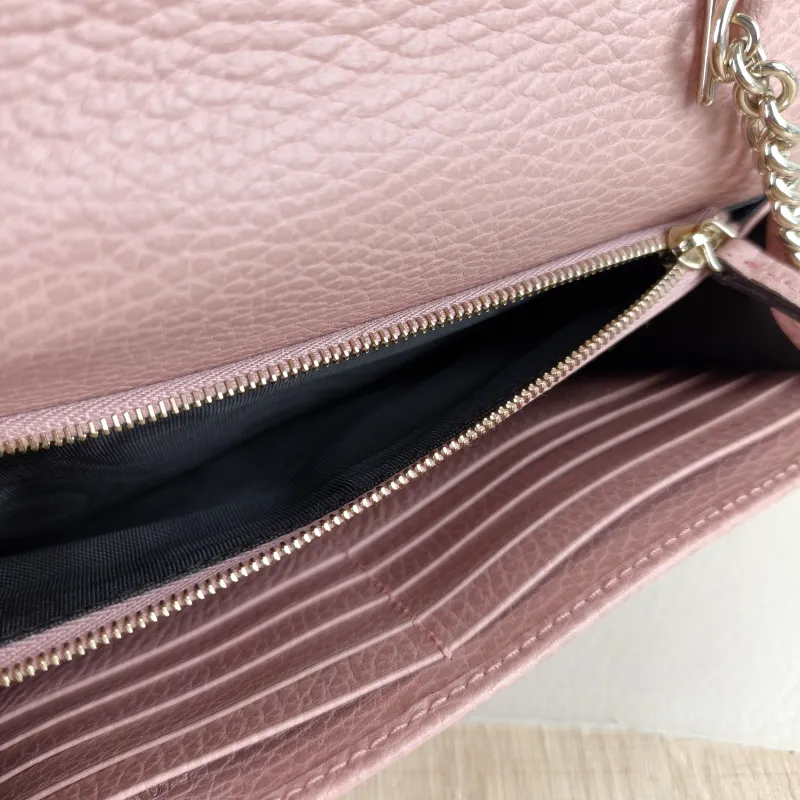 GUCCI Crossbody Bag g Collection woc Pink Calfskin Small 19 × 4 × 11.5 cm — detail view 4 of 10