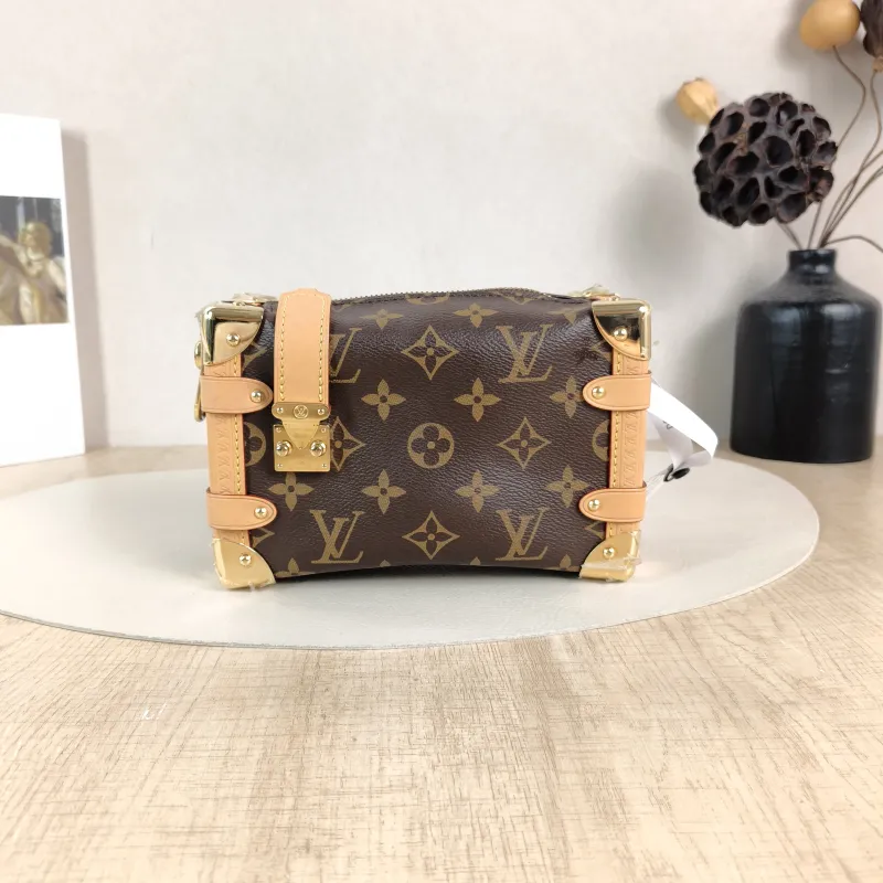 Louis Vuitton Crossbody Bag Side Trunk Box Monogram PVC Small18 × 8 × 12.5 cm