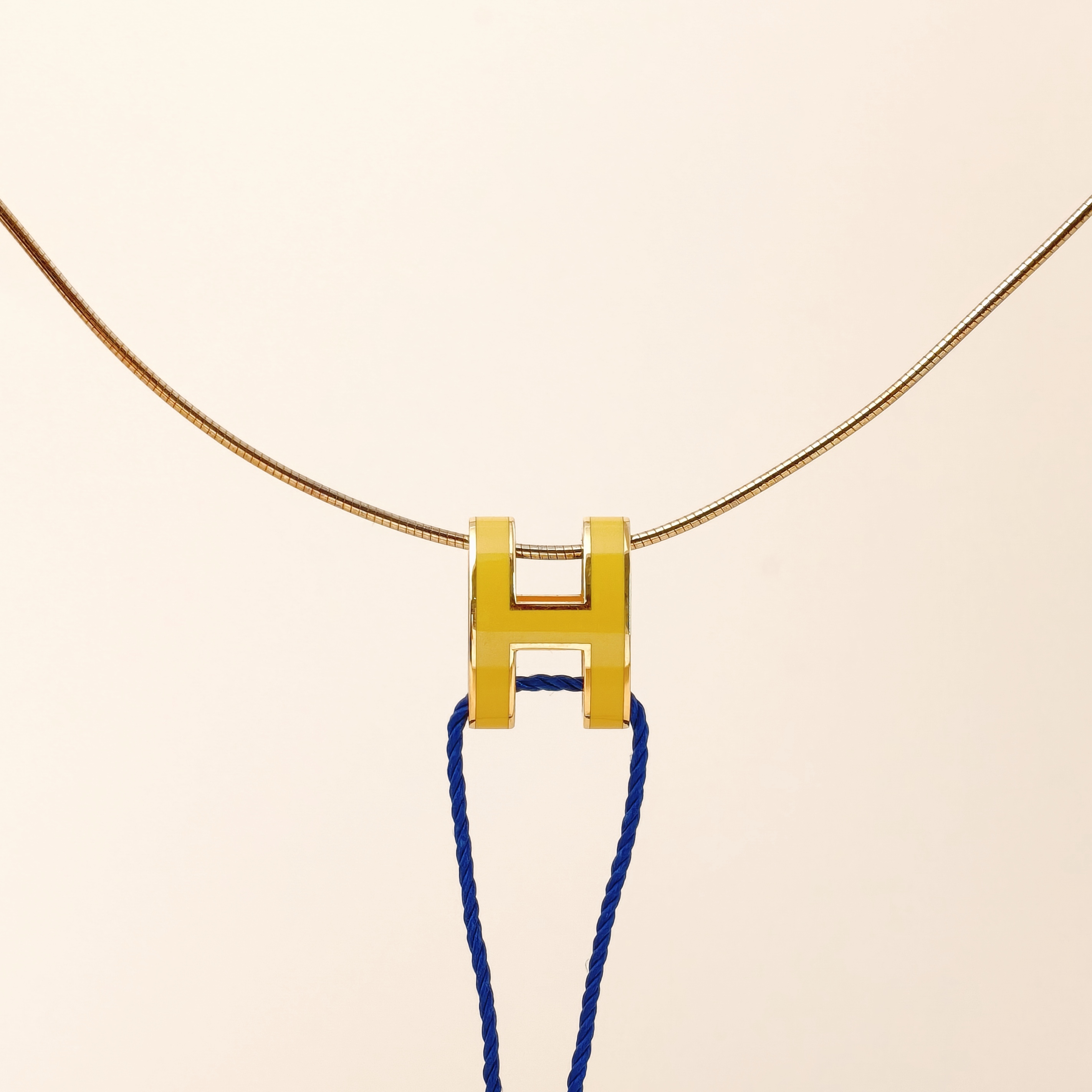 Hermès Necklace Pop HN ecklace Yellow Large42cm