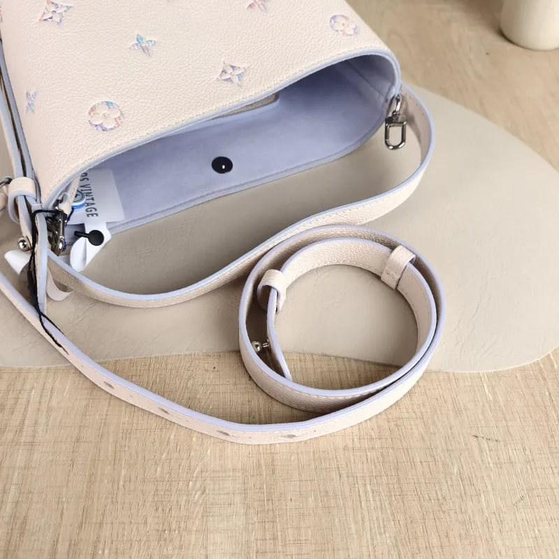Louis Vuitton Top Handle Bag Collection White Calfskin BB 16 × 12 × 18 cm — detail view 6 of 10