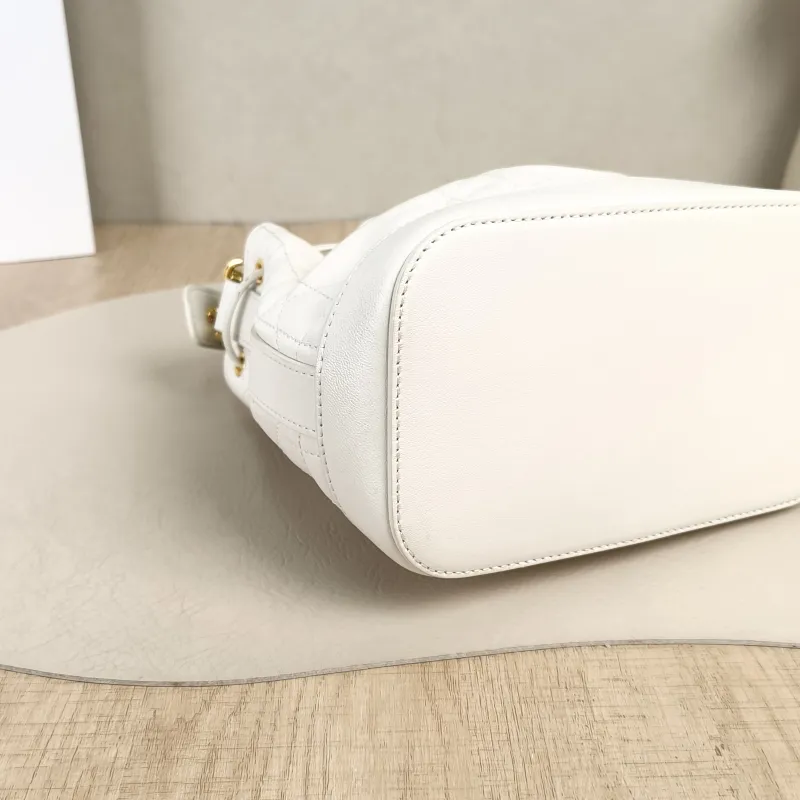 DIOR Crossbody Bag Jolie Bucket Bucket Bag White Lambskin One Size17 × 10.5 × 16 cm — detail view 10 of 11