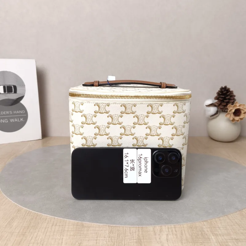 CELINE Cosmetic Bag White PVC One Size18 × 14.5 × 15 cm — cover view 6 of 6
