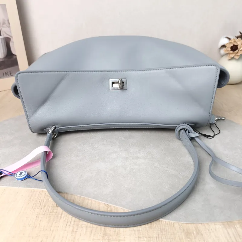 BALENCIAGA Crossbody Bag RODEO Blue Calfskin Medium 35 × 11 × 23.5 cm — detail view 11 of 14