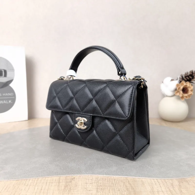 Chanel Crossbody Bag Edition mini Black Grained Calfskin mini 20 × 8 × 12.5 cm — cover view 6 of 6