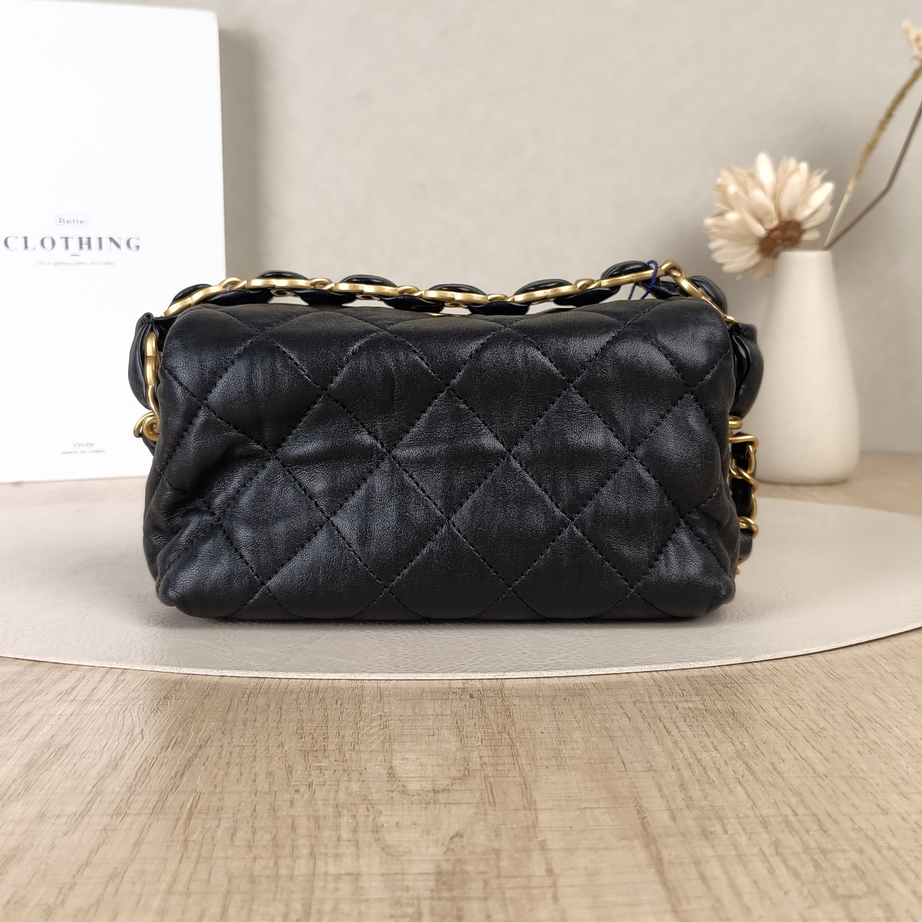 Chanel Crossbody Bag Gabrielle Hobo Black Lambskin Small19 × 7 × 13 cm — cover view 3 of 5