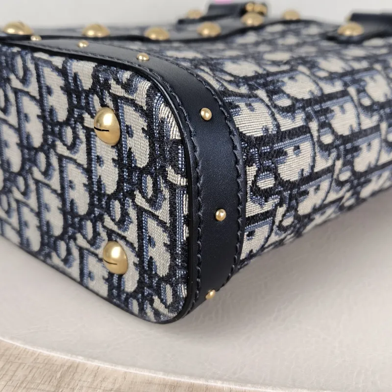 DIOR Shoulder Bag Signature avenue Bucket Blue Canvas One Size 22 × 9 × 22.5 cm — detail view 4 of 11