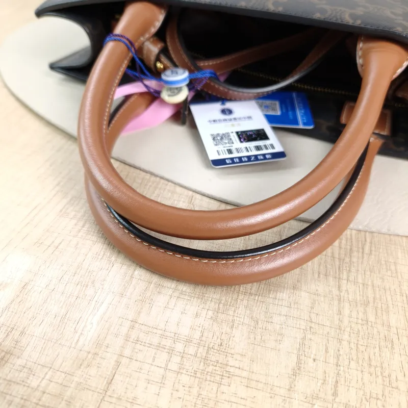 CELINE Crossbody Bag CABAS Monogram PVC Small 28.5 × 8 × 33 cm — detail view 5 of 12