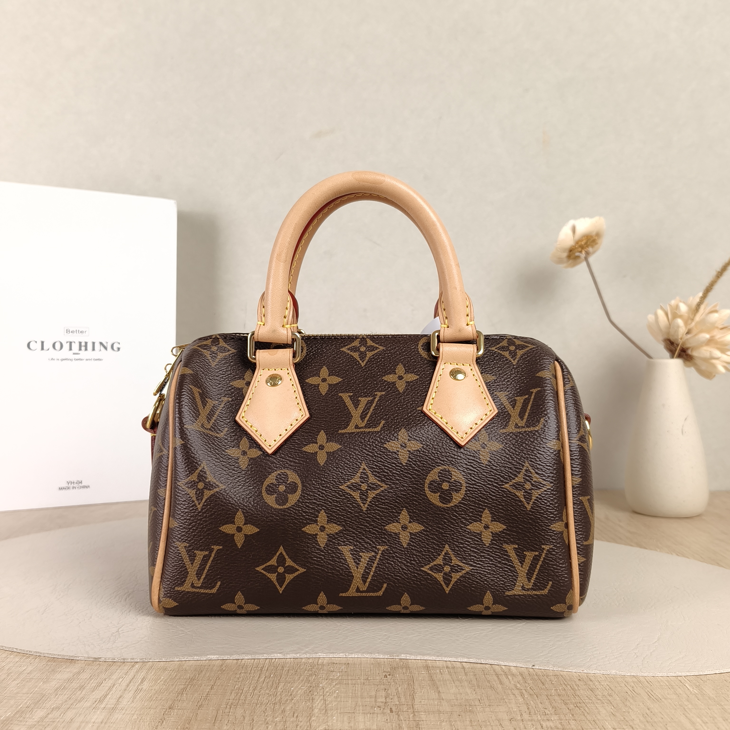 Louis Vuitton Crossbody Bag Speedy20 Shoulder Strap PVC Small20.5 × 12 × 13.5 cm