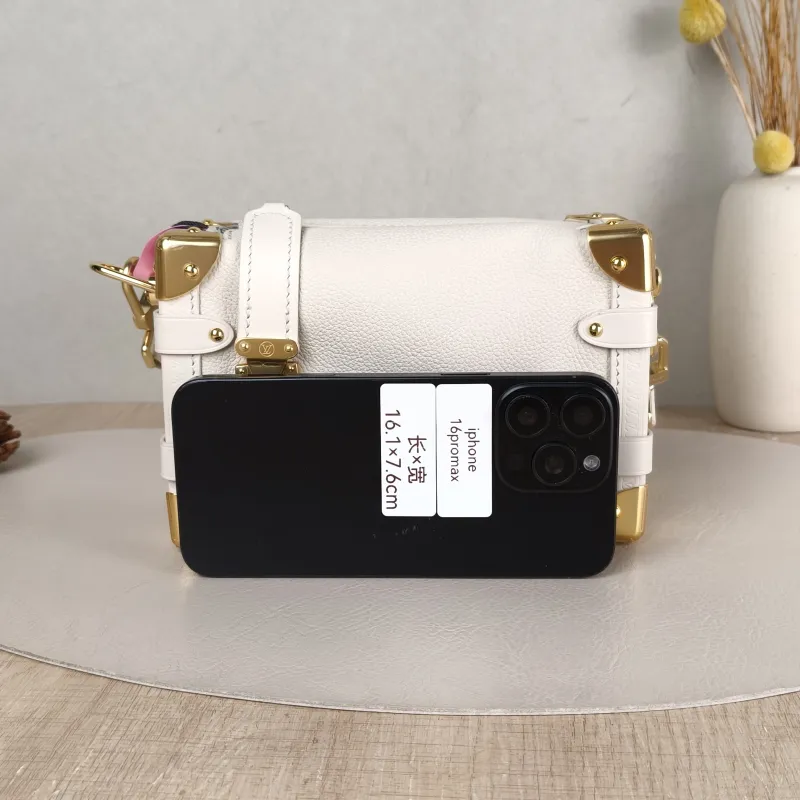 Louis Vuitton Crossbody Bag Side Trunk Box Calfskin Small 19 × 7.5 × 12.5 cm — cover view 3 of 5