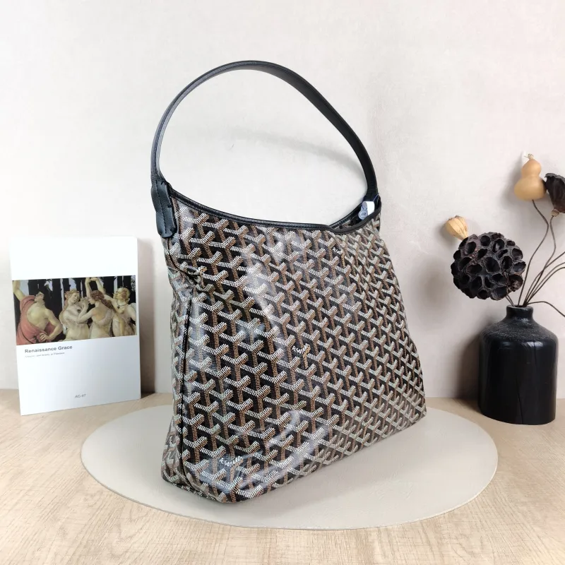 GOYARD Shoulder Bag Boheme Hobo Black ine Canvas Small 43 × 14 × 27 cm — cover view 2 of 6