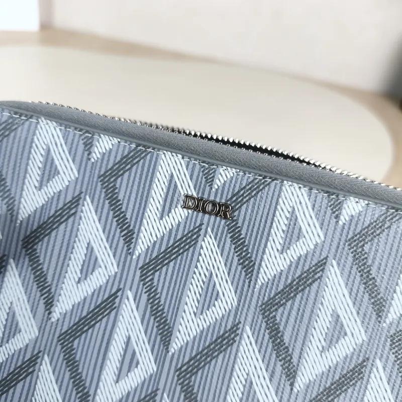 DIOR Shoulder Bag Messenger Bag Shoulder Bag Grey PVC One Size17 × 5 × 12.5 cm — detail view 10 of 12