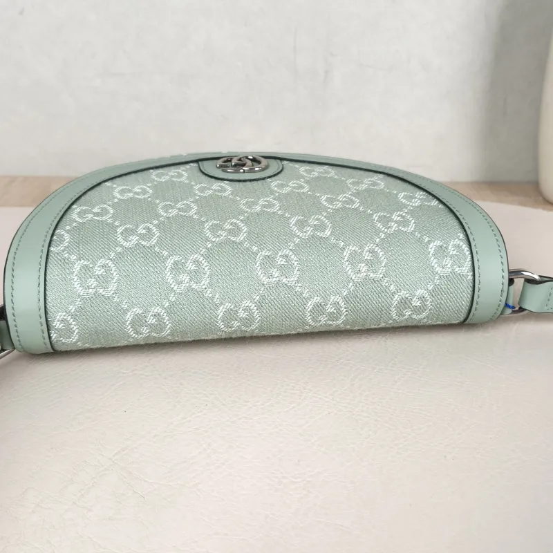 GUCCI Crossbody Bag Ophidia Green Mini 20 × 4 × 13.5 cm — detail view 3 of 11