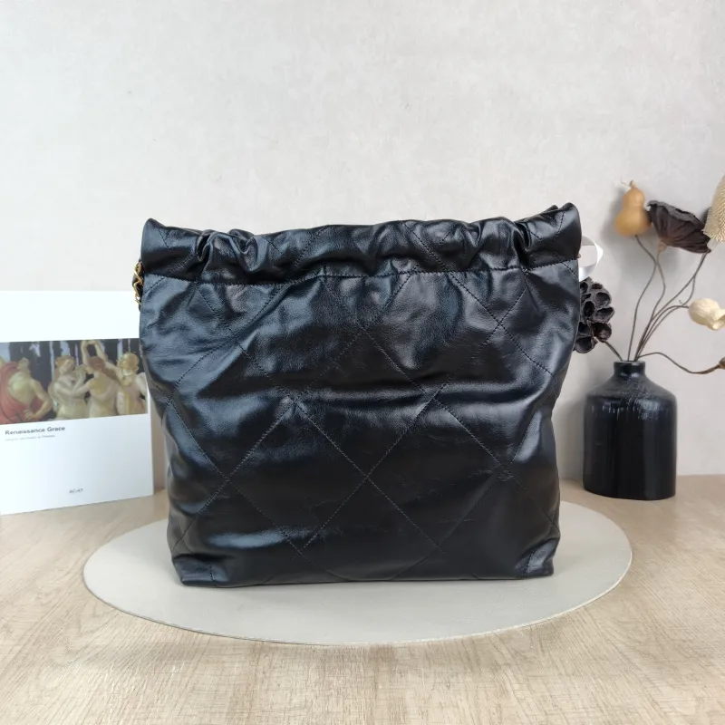 Chanel Shoulder Bag 22Bag Black CC alfskin Small 35 × 7 × 37 cm — cover view 2 of 5