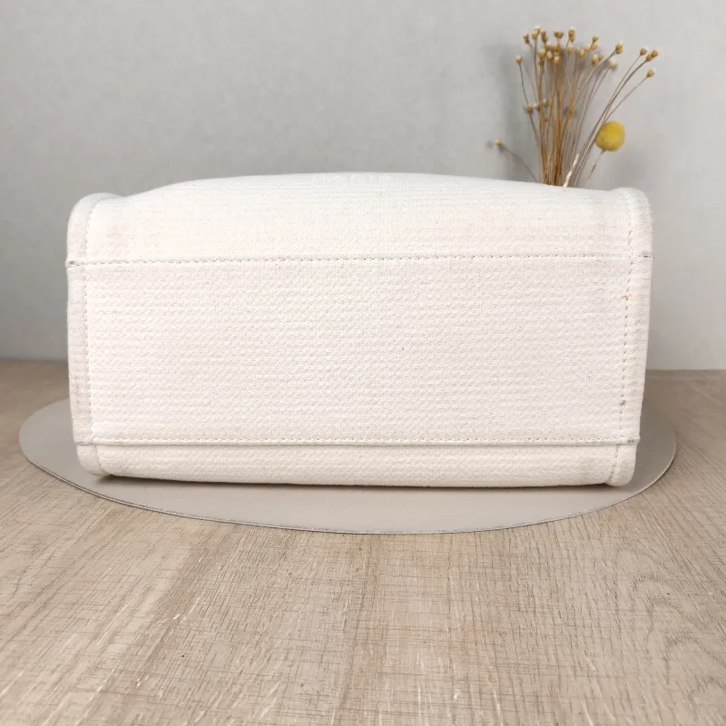 Chanel Shoulder Bag White Canvas One Size 32 × 16 × 23 cm — cover view 5 of 5