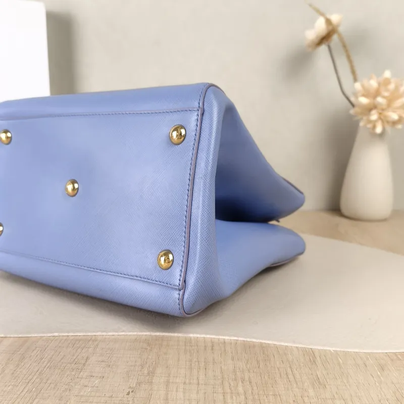 FERRAGAMO Shoulder Bag Tote Bag Blue Calfskin One Size20 × 14 × 20 cm — detail view 12 of 14
