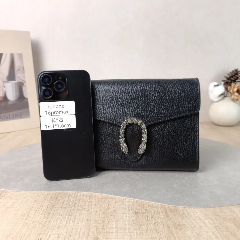 GUCCI Crossbody Bag Dionysus Collection Wallet woc Black Calfskin Mini 20 × 5 × 13 cm Conditioned — cover view 2 of 5
