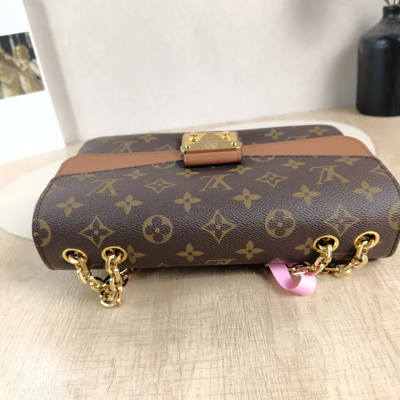 Louis Vuitton Crossbody Bag Marceau Chain Bag Caramel PVC · Calfskin One Size 24.5 × 6.5 × 15 cm — detail view 5 of 13