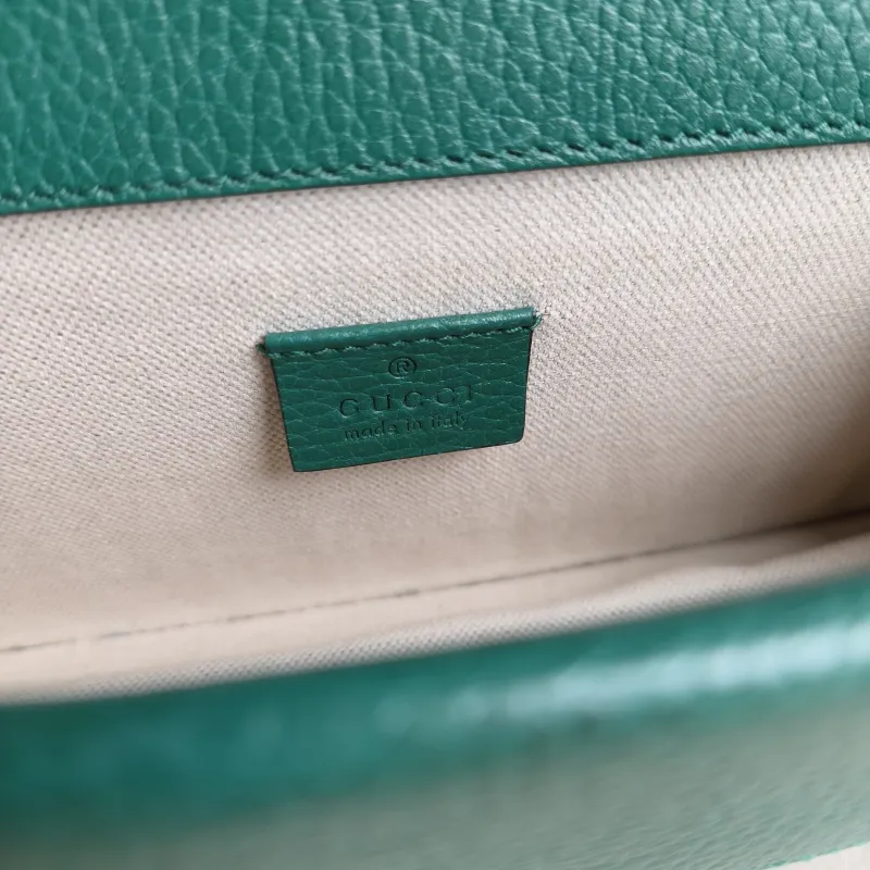 GUCCI Shoulder Bag Dionysus Green Calfskin Small 25 × 7 × 13.5 cm — detail view 11 of 11