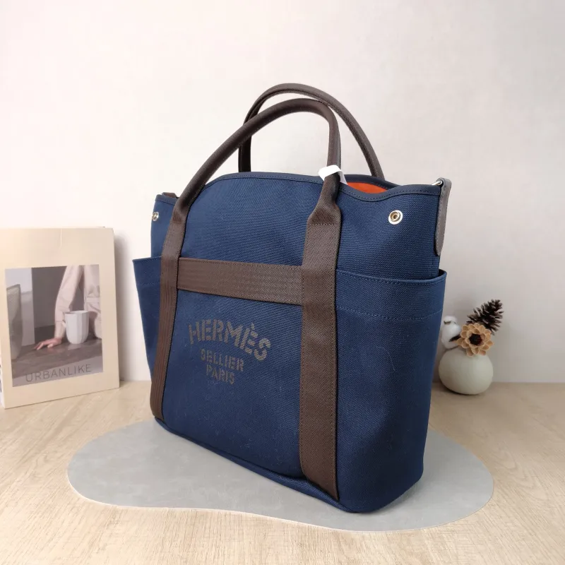 Hermès Top Handle Bag Top Handle Bag Canvas One Size 39 × 15 × 35 cm B — cover view 5 of 6