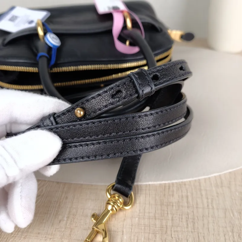 Miumiu Top Handle Bag Aventure Top Handle Bag Black Lambskinmini21 × 8 × 13.2 cm — detail view 4 of 11
