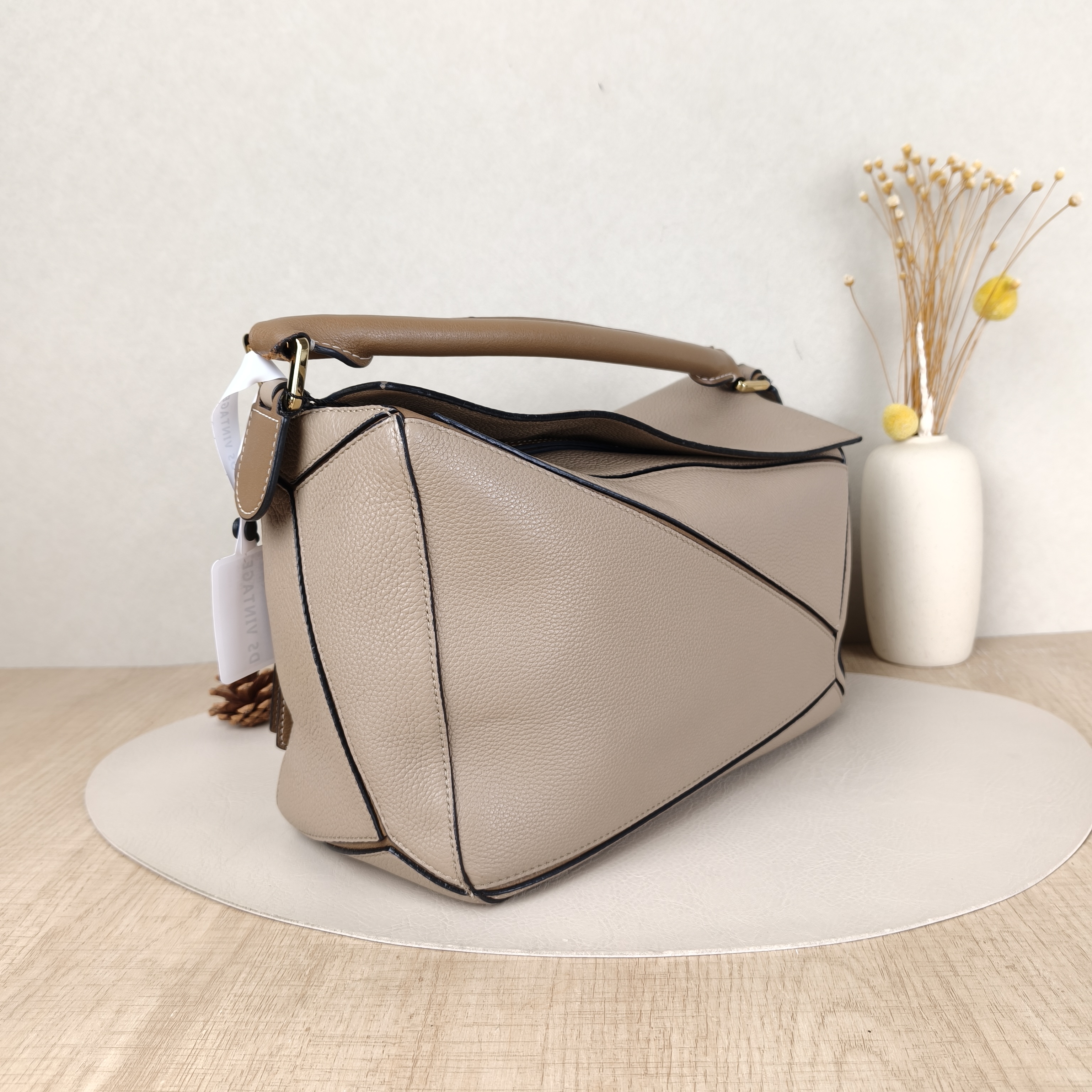LOEWE Crossbody Bag Puzzle · Brown Calfskin Medium29 × 14 × 19.5 cm — cover view 4 of 5