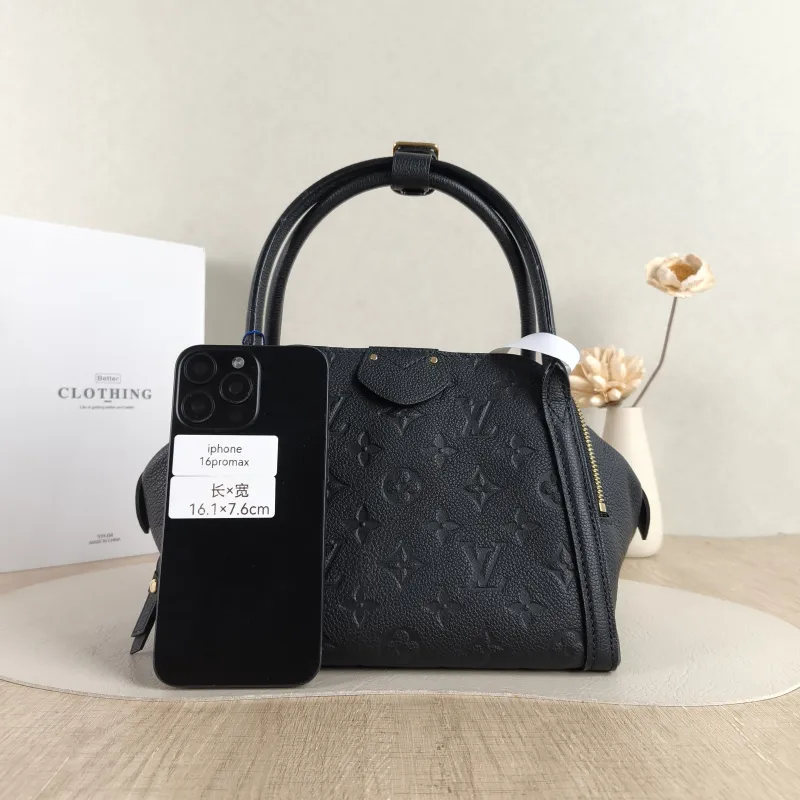 Louis Vuitton Top Handle Bag Top Handle Bag Black Calfskin One Size 21 × 15 × 16 cm — cover view 2 of 5