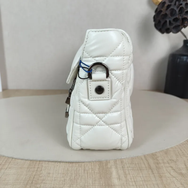 DIOR Crossbody Bag camp Messenger Bag White Calfskin Small 23 × 8 × 15 cm — detail view 6 of 14