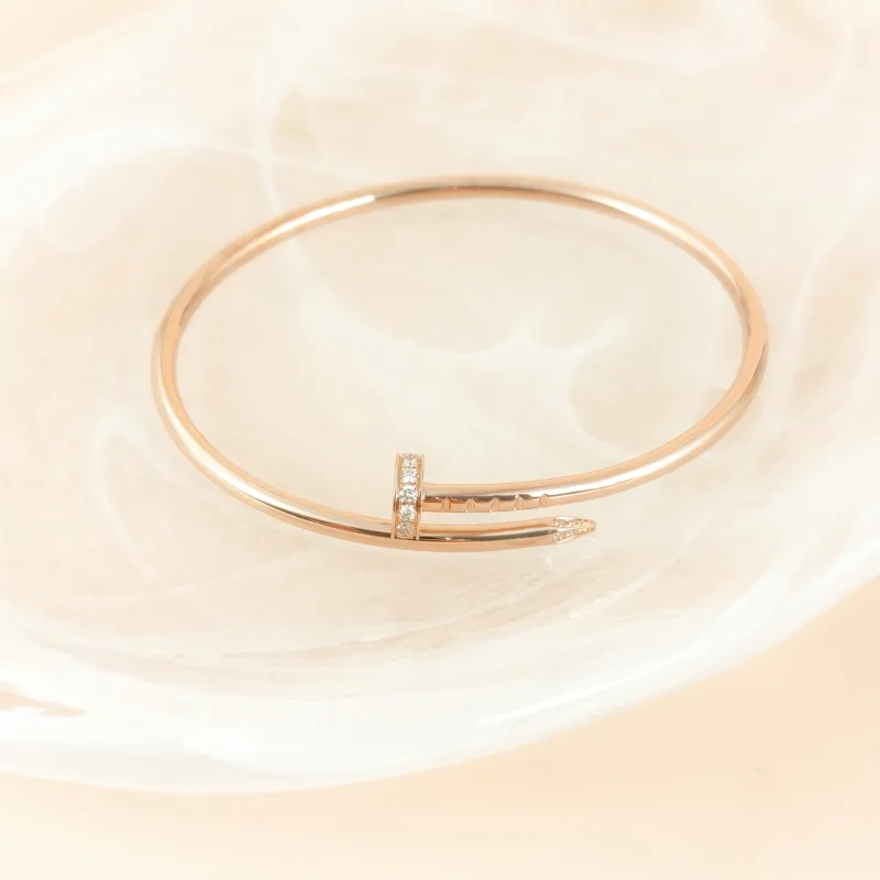CARTIER Bangle Juste un Clou Bangle Rose Gold Diamond18KR ose Gold Small Edition 16 — cover view 5 of 7