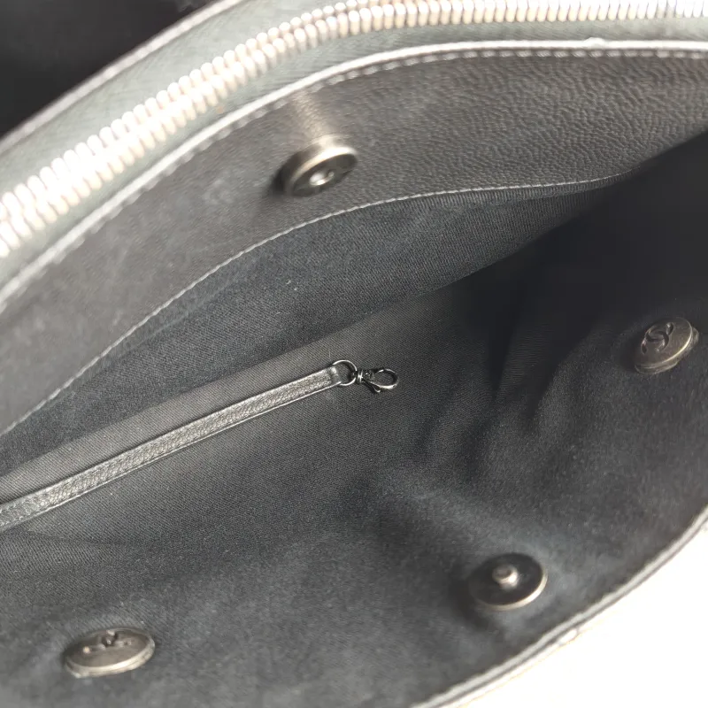 Chanel Top Handle Bag Shoulder Bag Black Grained Calfskin One Size 34 × 9 × 21 cm 21 — detail view 11 of 13