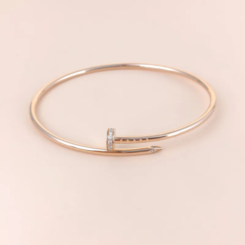 CARTIER Bangle Juste un Clou Bangle Rose Gold Diamond18KR ose Gold Small Edition 19