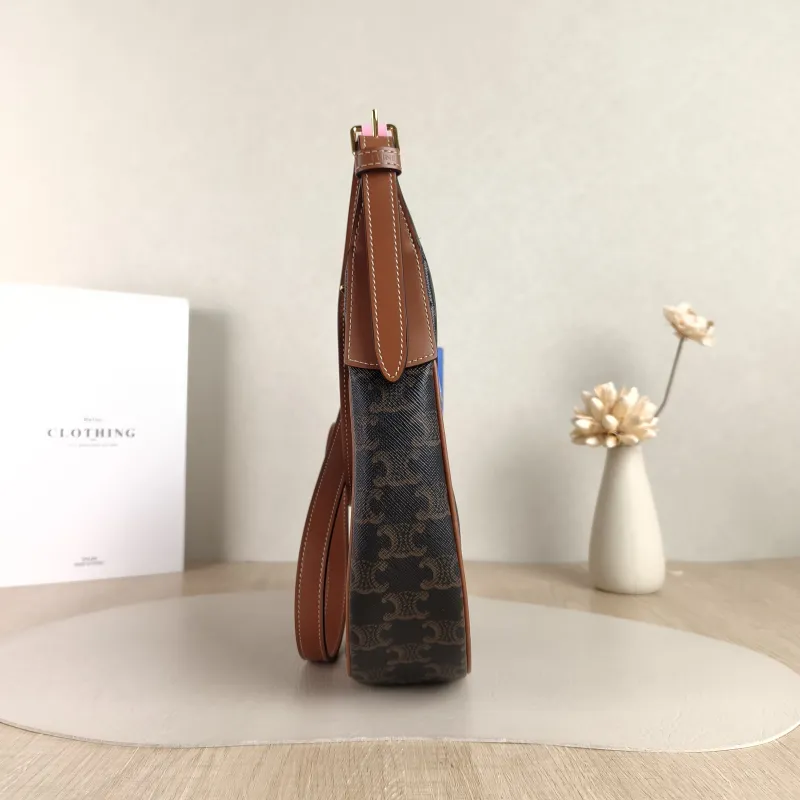CELINE Shoulder Bag HELOISE TRIOMPHE Monogram PVC Small 24 × 7 × 21 cm — detail view 5 of 8