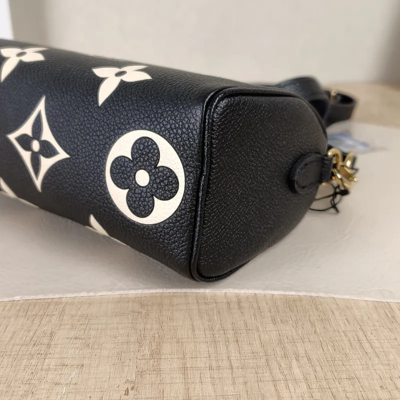 Louis Vuitton Crossbody Bag Speedy Nano Black · White Empreinte Embossed Calfskin Monogramnano16 × 7.5 × 10 cm — detail view 11 of 11